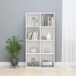 vidaXL Estantería/Aparador contrachapada blanco brillo 66x30x130 cm vidaXL Estantería/Aparador contrachapada blanco brillo 66x30x130 cm
