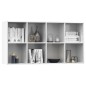 vidaXL Estantería/Aparador contrachapada blanco brillo 66x30x130 cm vidaXL Estantería/Aparador contrachapada blanco brillo 66x30x130 cm