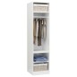 vidaXL Armario de madera contrachapada blanco brillante 50x50x200 cm vidaXL Armario de madera contrachapada blanco brillante 50x50x200 cm