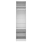 vidaXL Armario de madera contrachapada blanco brillante 50x50x200 cm vidaXL Armario de madera contrachapada blanco brillante 50x50x200 cm