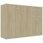 vidaXL Aparador madera contrachapada roble Sonoma 105x30x75 cm vidaXL Aparador madera contrachapada roble Sonoma 105x30x75 cm