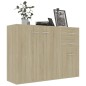 vidaXL Aparador madera contrachapada roble Sonoma 105x30x75 cm vidaXL Aparador madera contrachapada roble Sonoma 105x30x75 cm