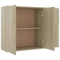 vidaXL Aparador madera contrachapada roble Sonoma 105x30x75 cm vidaXL Aparador madera contrachapada roble Sonoma 105x30x75 cm