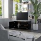 vidaXL Mueble para TV madera contrachapada negro 80x34x36 cm