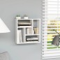 vidaXL Estantería de pared madera contrachapada blanco 45,1x16x45,1 cm vidaXL Estantería de pared madera contrachapada blanco 45,1x16x45,1 cm