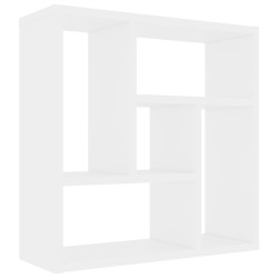 vidaXL Estantería de pared madera contrachapada blanco 45,1x16x45,1 cm