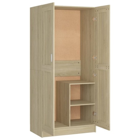vidaXL Armario de madera contrachapada color roble 82,5x51,5x180 cm