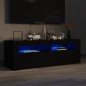 vidaXL Mueble de TV con luces LED negro 120x35x40 cm vidaXL Mueble de TV con luces LED negro 120x35x40 cm