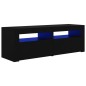 vidaXL Mueble de TV con luces LED negro 120x35x40 cm vidaXL Mueble de TV con luces LED negro 120x35x40 cm
