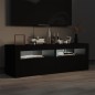 vidaXL Mueble de TV con luces LED negro 120x35x40 cm vidaXL Mueble de TV con luces LED negro 120x35x40 cm