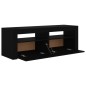 vidaXL Mueble de TV con luces LED negro 120x35x40 cm vidaXL Mueble de TV con luces LED negro 120x35x40 cm