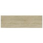 vidaXL Estante estantería 4uds contrachapada roble Sonoma 100x30x1,5cm vidaXL Estante estantería 4uds contrachapada roble Sonoma 100x30x1,5cm