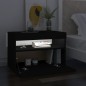 vidaXL Muebles de TV con luces LED 2 uds negro 60x35x40 cm