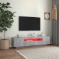 vidaXL Mueble de TV con luces LED gris hormigón 160x35x40 cm vidaXL Mueble de TV con luces LED gris hormigón 160x35x40 cm