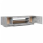 vidaXL Mueble de TV con luces LED gris hormigón 160x35x40 cm vidaXL Mueble de TV con luces LED gris hormigón 160x35x40 cm