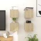 vidaXL Muebles de salón de pared 4 uds roble Sonoma 30,5x30x30 cm vidaXL Muebles de salón de pared 4 uds roble Sonoma 30,5x30x30 cm