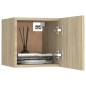 vidaXL Muebles de salón de pared 4 uds roble Sonoma 30,5x30x30 cm vidaXL Muebles de salón de pared 4 uds roble Sonoma 30,5x30x30 cm