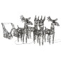 vidaXL Renos y trineos de Navidad ratán 320 LEDs blanco cálido vidaXL Renos y trineos de Navidad ratán 320 LEDs blanco cálido