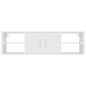 vidaXL Estantería de pared madera contrachapada blanco 102x30x29 cm