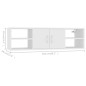 vidaXL Estantería de pared madera contrachapada blanco 102x30x29 cm