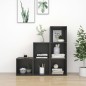 vidaXL Muebles de salón 3 piezas madera de ingeniería gris
