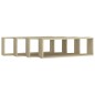 vidaXL Estante cubo pared 4uds contrachapado roble Sonoma 80x15x26,5cm vidaXL Estante cubo pared 4uds contrachapado roble Sonoma 80x15x26,5cm