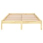 vidaXL Estructura de cama madera maciza de pino 140x200 cm
