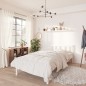vidaXL Estructura de cama madera maciza de pino blanco 75x190 cm vidaXL Estructura de cama madera maciza de pino blanco 75x190 cm