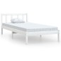 vidaXL Estructura de cama madera maciza de pino blanco 75x190 cm vidaXL Estructura de cama madera maciza de pino blanco 75x190 cm