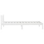 vidaXL Estructura de cama madera maciza de pino blanco 75x190 cm vidaXL Estructura de cama madera maciza de pino blanco 75x190 cm
