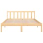 vidaXL Estructura de cama madera maciza de pino 135x190 cm vidaXL Estructura de cama madera maciza de pino 135x190 cm