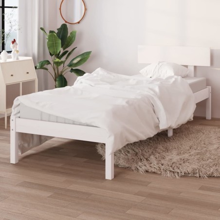 vidaXL Estructura de cama madera maciza de pino 90x200 cm
