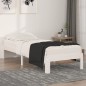 vidaXL Estructura de cama madera maciza individual pequeña 75x190 cm vidaXL Estructura de cama madera maciza individual pequeña 75x190 cm