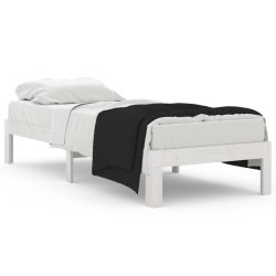 vidaXL Estructura de cama madera maciza individual pequeña 75x190 cm