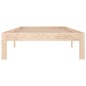 vidaXL Estructura de cama madera maciza 90x190 cm