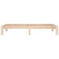 vidaXL Estructura de cama madera maciza 90x190 cm