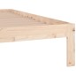 vidaXL Estructura de cama madera maciza 90x190 cm