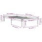 vidaXL Estructura de cama madera maciza 90x190 cm