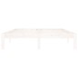 vidaXL Estructura de cama madera maciza de pino blanca 140x200 cm vidaXL Estructura de cama madera maciza de pino blanca 140x200 cm