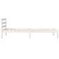 vidaXL Estructura de cama madera maciza de pino blanco 75x190 cm vidaXL Estructura de cama madera maciza de pino blanco 75x190 cm