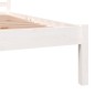 vidaXL Estructura de cama madera maciza de pino blanco 75x190 cm vidaXL Estructura de cama madera maciza de pino blanco 75x190 cm