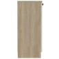 vidaXL Aparador madera contrachapada blanco y roble Sonoma 60x30x70 cm vidaXL Aparador madera contrachapada blanco y roble Sonoma 60x30x70 cm