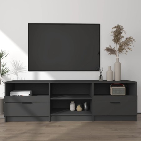 vidaXL Mueble para TV madera contrachapada negro 150x33,5x45 cm