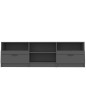 vidaXL Mueble para TV madera contrachapada negro 150x33,5x45 cm vidaXL Mueble para TV madera contrachapada negro 150x33,5x45 cm