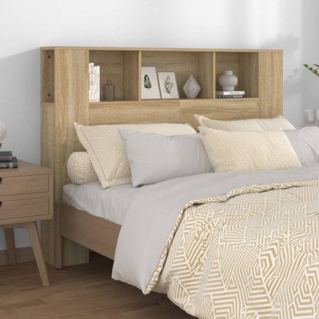 vidaXL Mueble cabecero color roble Sonoma 140x18,5x104,5 cm