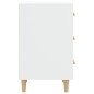 vidaXL Mesita de noche madera de ingeniería blanco 40x40x66 cm vidaXL Mesita de noche madera de ingeniería blanco 40x40x66 cm