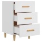 vidaXL Mesita de noche madera de ingeniería blanco 40x40x66 cm vidaXL Mesita de noche madera de ingeniería blanco 40x40x66 cm