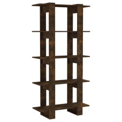 vidaXL Estantería madera contrachapada roble ahumado 80x30x160 cm