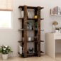 vidaXL Estantería madera contrachapada roble ahumado 80x30x160 cm vidaXL Estantería madera contrachapada roble ahumado 80x30x160 cm