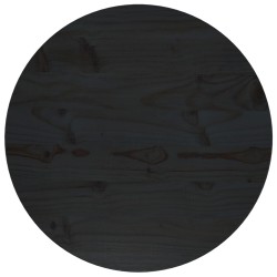 vidaXL Superficie de mesa madera maciza de pino negro Ø50x2,5 cm
